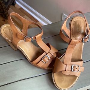 Madewell approximately 3” chunky heels. Cognac in color! Pre owned  great care